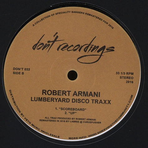 Robert Armani - Lumberyard Disco Traxx