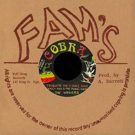 Family Man Barrett / Rebel Arms, The / Wailers, The - Tribute To Y Mas Gan / Steppers Rock