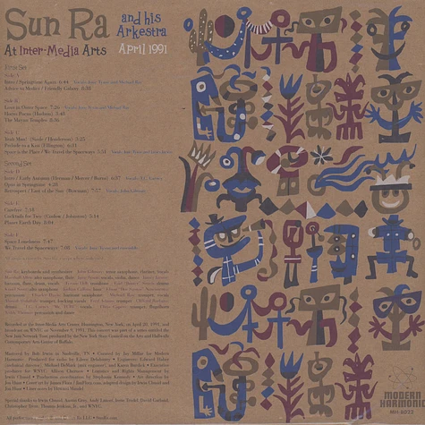 Sun Ra & His Arkestra - At Inter- Media Arts