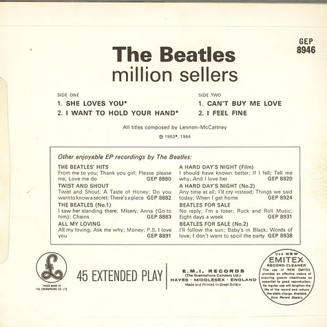 The Beatles - The Beatles' Million Sellers