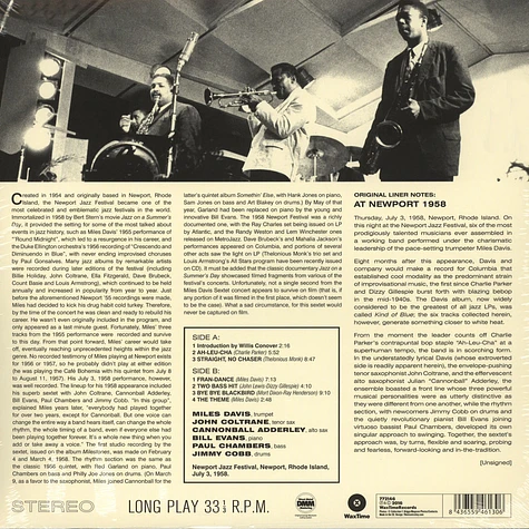 Miles Davis Sextet - At Newport 1958