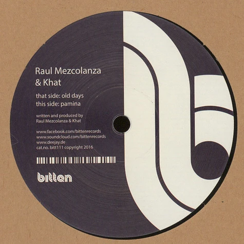 Raul Mezcolanza & Khat - Old Days EP