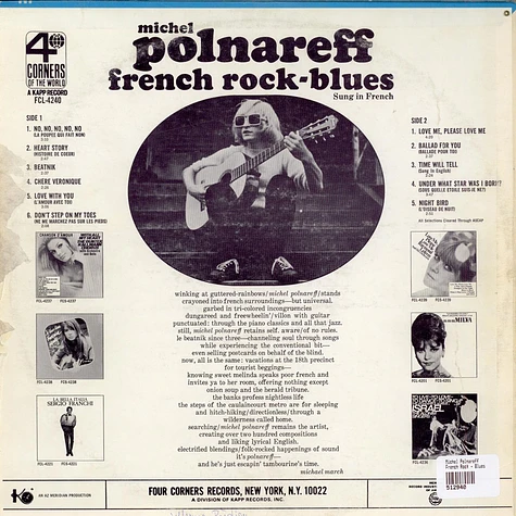 Michel Polnareff - French Rock - Blues