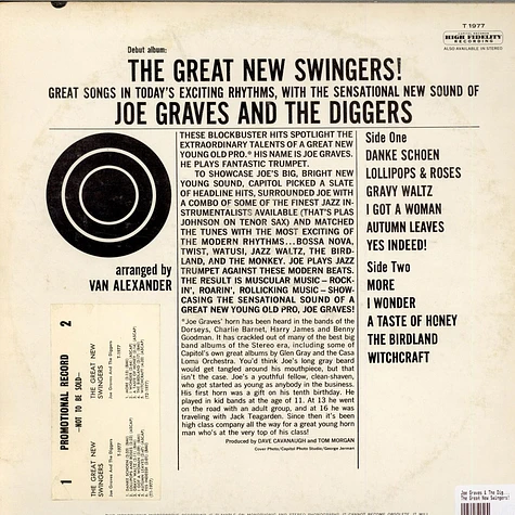 Joe Graves & The Diggers - The Great New Swingers!