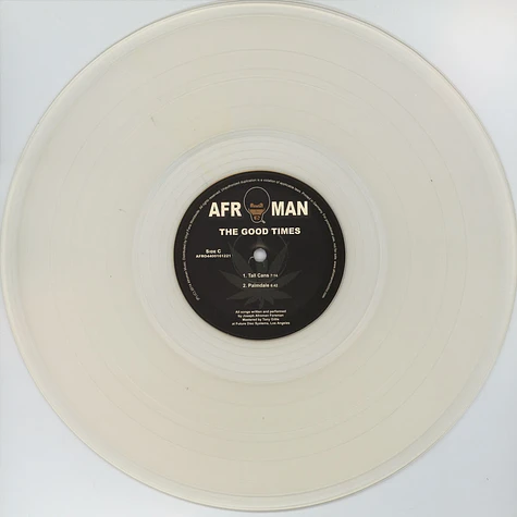 Afroman - The Good Times Clear Vinyl Edition