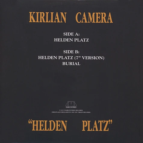 Kirlian Camera - Helden Platz