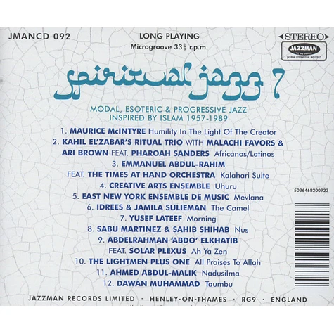 Spiritual Jazz - Volume 7: Islam - Esoteric, Modal And Progressive Jazz Inspired By Islam 1957-1988