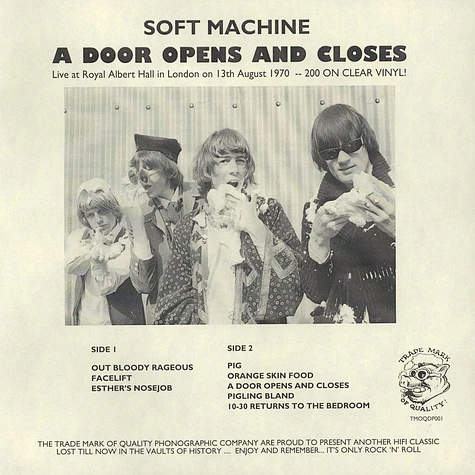 Soft Machine - A Door Opens And Closes