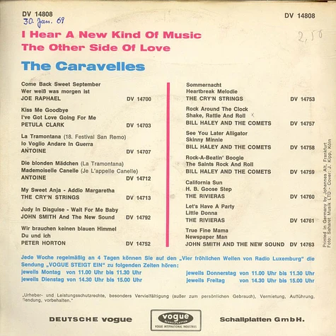 The Caravelles - I Hear A New Kind Of Music