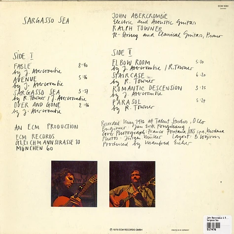 John Abercrombie, Ralph Towner - Sargasso Sea