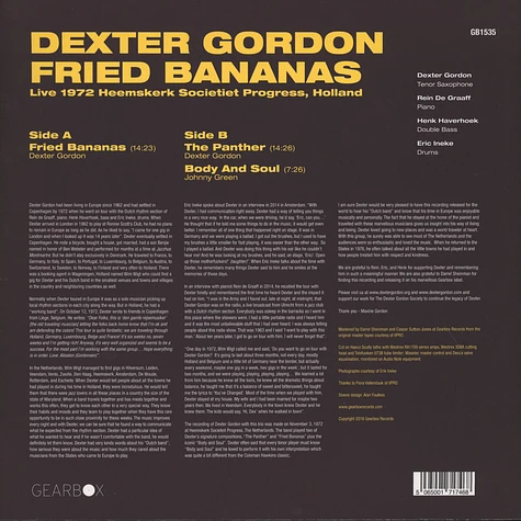 Dexter Gordon - Fried Bananas