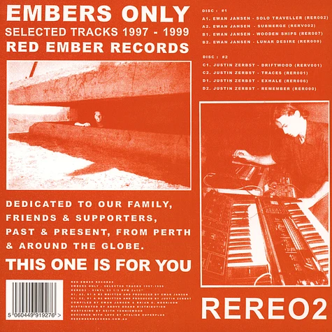 Ewan Jansen / Justin Zerbst - Embers Only (Selected Tracks 1997-1999)