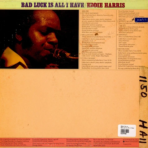 Eddie Harris - Bad Luck Is All I Have