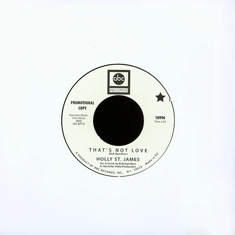 Nolan Porter / Holly St. James - If I Could Only Be Sure / That’s Not Love