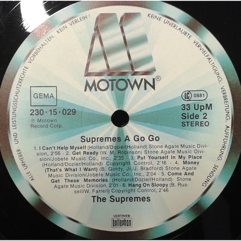 The Supremes - A Go Go
