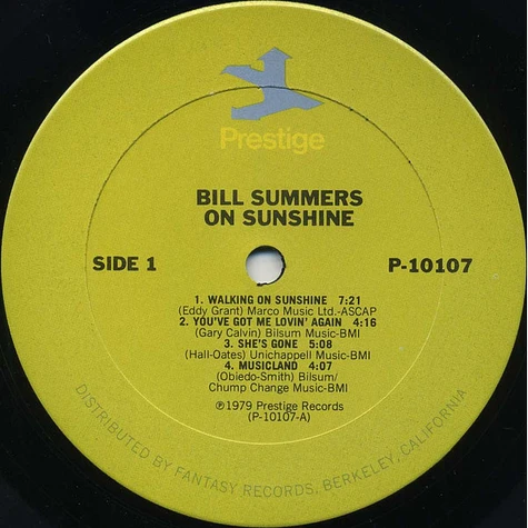 Bill Summers & Summers Heat - On Sunshine