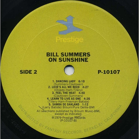 Bill Summers & Summers Heat - On Sunshine