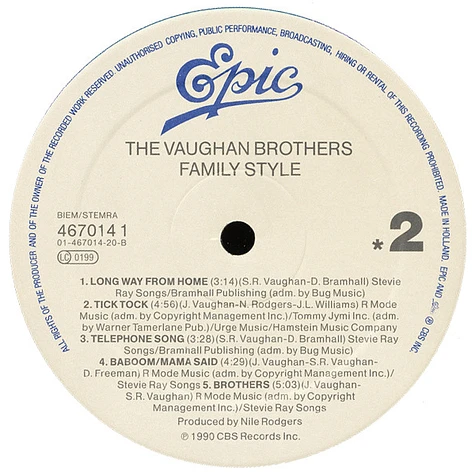 The Vaughan Brothers - Family Style