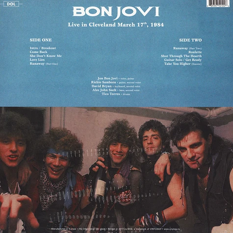 Bon Jovi - Live In Cleveland March 17th 1984