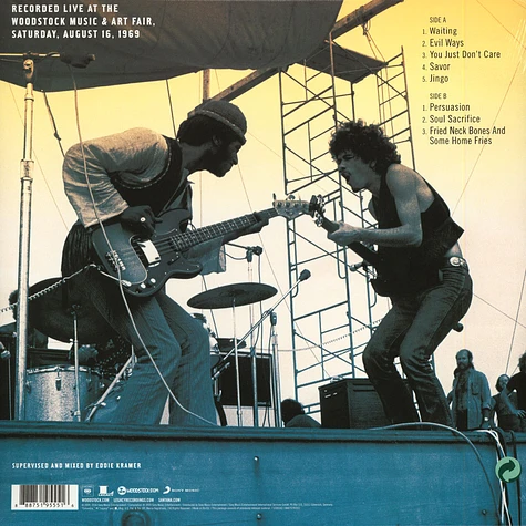 Santana - Woodstock Saturday August 16, 1969