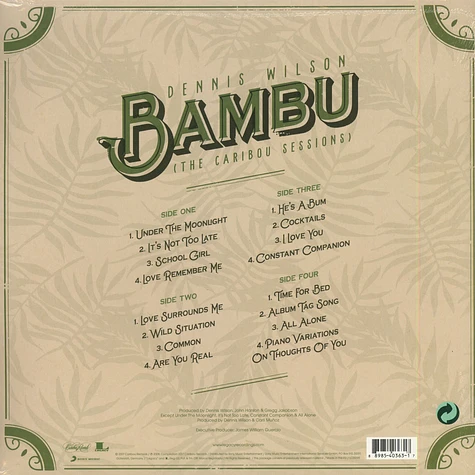 Dennis Wilson - Bambu (The Caribou Sessions)