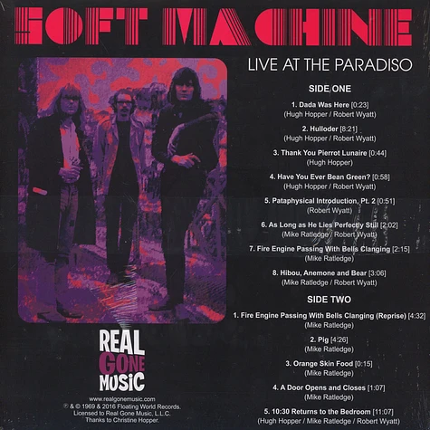 Soft Machine - Live At The Paradiso