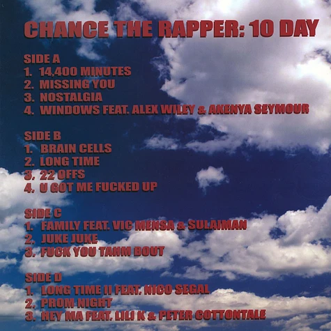 Chance The Rapper - 10 Day Colored Vinyl Edition