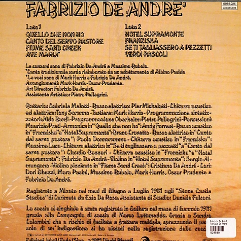 Fabrizio De André - Fabrizio De Andre'