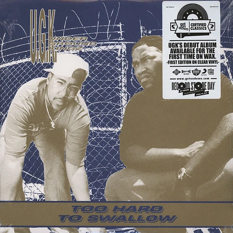 UGK - Too Hard To Swallow Clear Vinyl Edition