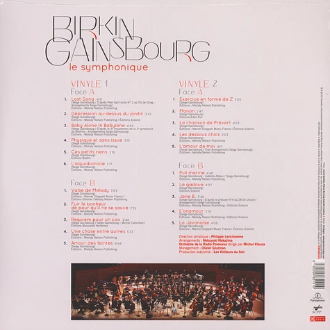 Jane Birkin - Birkin / Gainsbourg: Le Symphonique