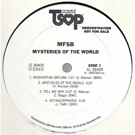 MFSB - Mysteries Of The World