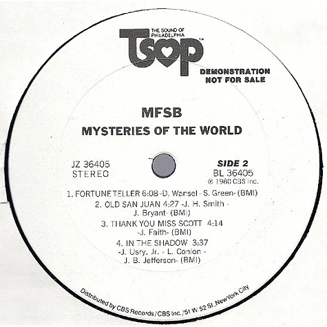 MFSB - Mysteries Of The World