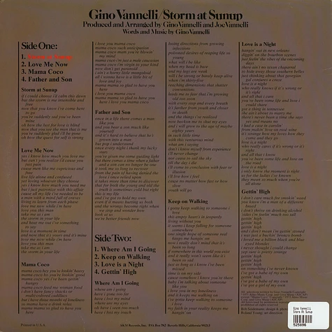 Gino Vannelli - Storm At Sunup