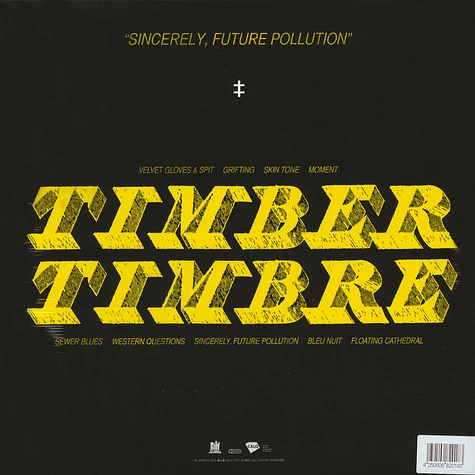 Timber Timbre - Sincerely, Future Pollution Black Vinyl Edition