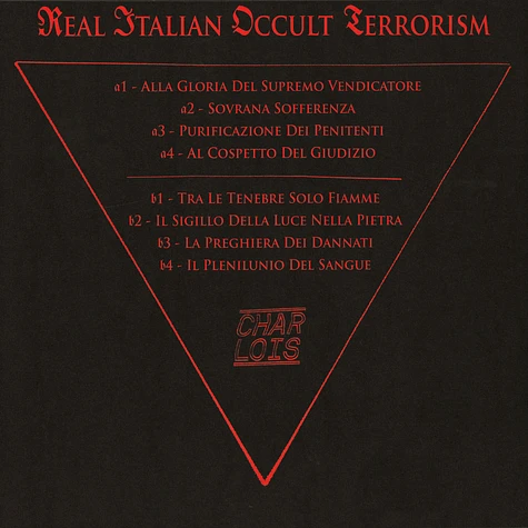 Sacrestia Del Santissimo Sangue - Real Italian Occult Terrorism