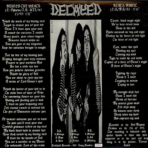 Decayed - Behold The Wrath