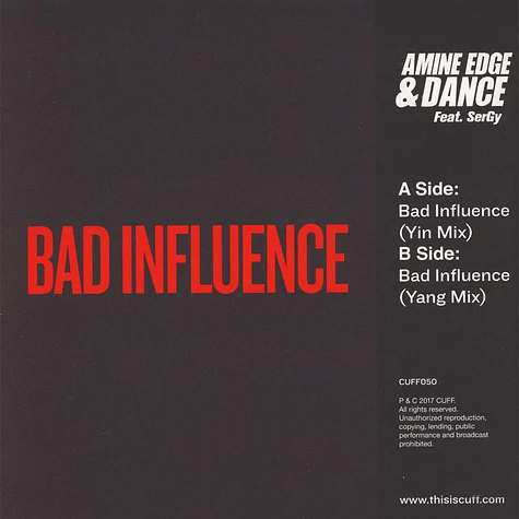 Amine Edge & Dance - Bad Influence Feat. Sergy