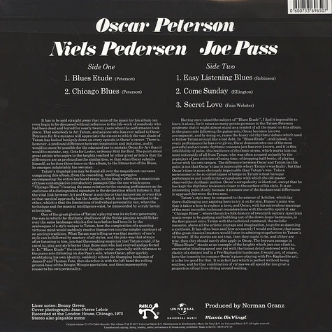Oscar Peterson Trio - The Trio