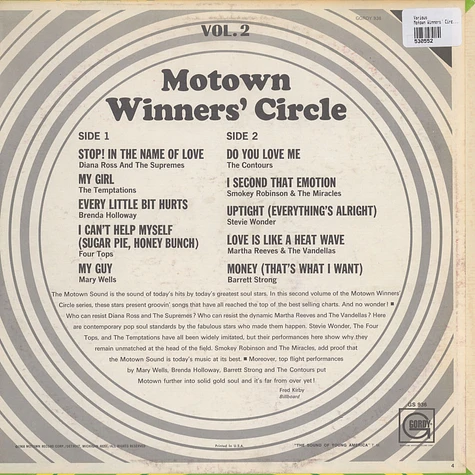 V.A. - Motown Winners' Circle No. 1 Hits Vol. 2