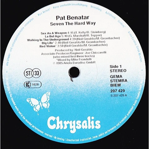 Pat Benatar - Seven The Hard Way