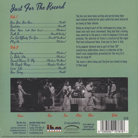 The Jive Aces - Just For The Record