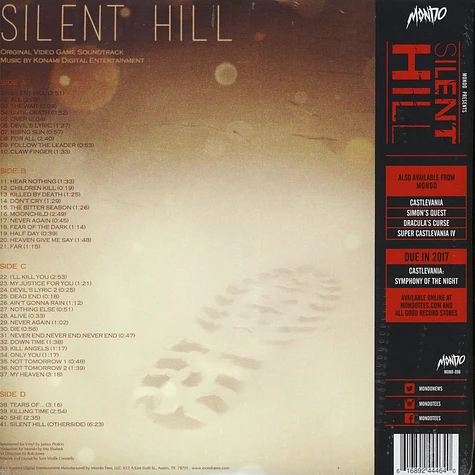 Konami Digital Entertainment - OST Silent Hill