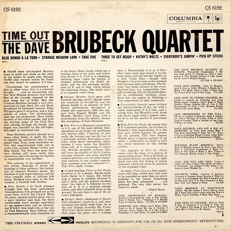 The Dave Brubeck Quartet - Time Out