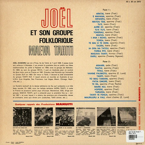 Joel Et Son Groupe Folklorique - Maeva Tahiti
