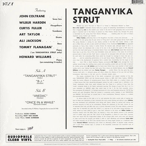 Wilbur Harden - Tanganyika Strut Feat. John Coltrane