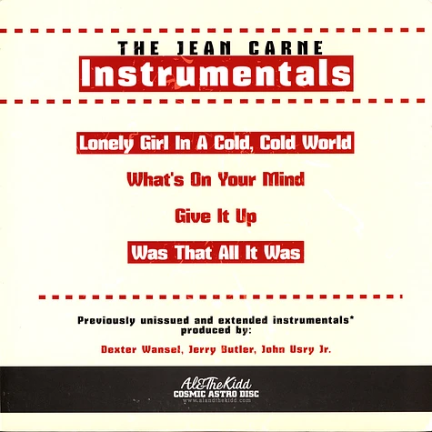 Jeane Carne - The Jeane Carne Instrumentals 1979