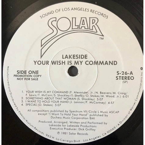 Lakeside - Your Wish Is My Command