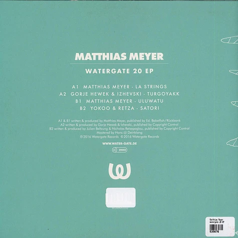 Matthias Meyer - Watergate 20 EP