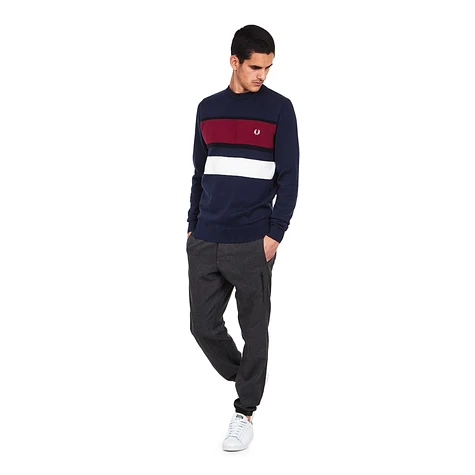 Fred Perry - Colour Block Crewneck Jumper