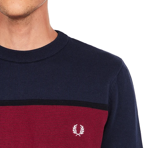 Fred Perry - Colour Block Crewneck Jumper